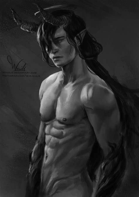 Demon Man By Whails On Deviantart Мужские иллюстрации Фэнтези Фотосессия реквизит