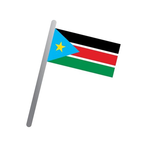 Premium Vector South Sudan Flag Icon Vector