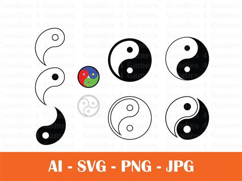 Yin Yang Svg Yin Yang Chart Svg Mystical Svg Yin Yang Etsy