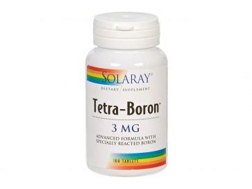 Solaray Tetra Boron 3mg Mineralien Produkte