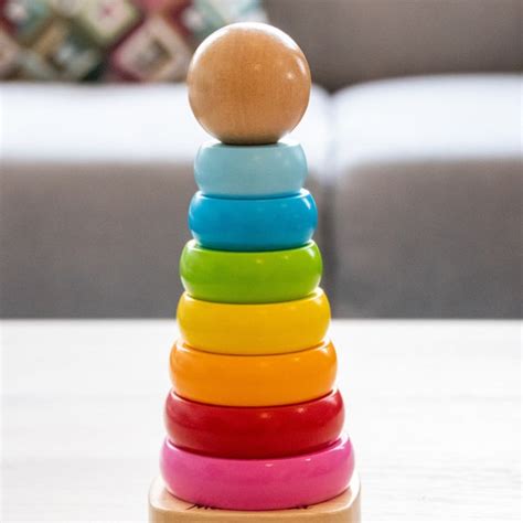 Rainbow Stacking Toy - Etsy