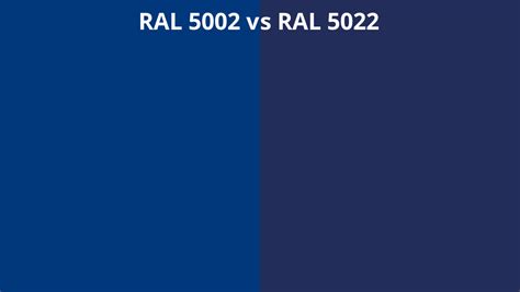 Ral 5002 Vs 5022 Ral Colour Chart Uk