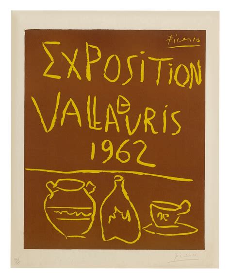 PABLO PICASSO EXPOSITION DE VALLAURIS 1962 B 1299 BA 1335