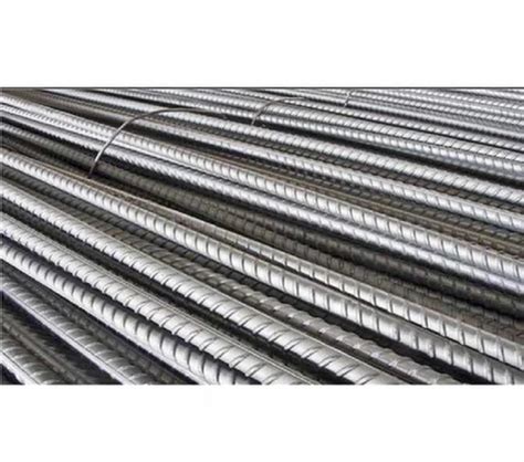 6mm Mild Steel TMT Bars For Commercial Buildings Grade Fe 500D At Rs