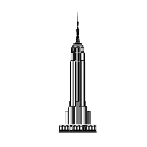 Empire State Building Silhouette at GetDrawings | Free download