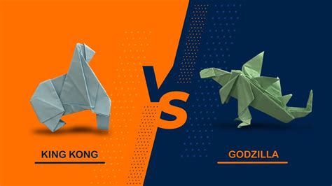 Cara Membuat Origami Gorilla Origami King Kong Diy Youtube