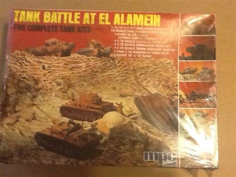 Vintage MPC Tank Battle at El Alamein Historama Diorama WWII 2-8054 1/72 scale | #1721698280