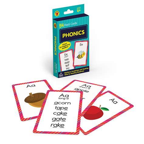 Teachersparadise Brighter Child Phonics Flash Cards 54 Cards Cd