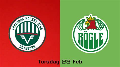 Frölunda Vs Rögle 22 Februari Youtube