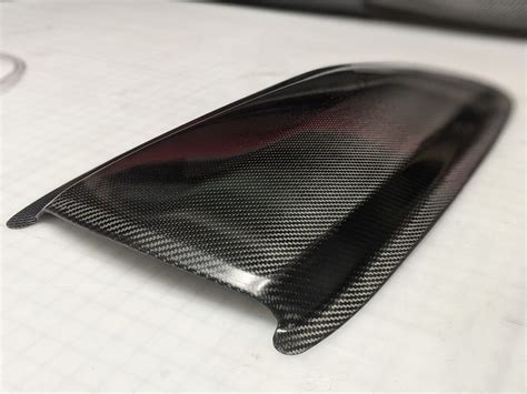 65 66 Mustang Gt350 Carbon Fiber Hood Scoop Foreman Fiber Worx