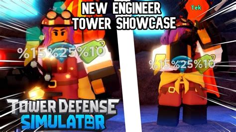 Tds Engineer Showcase Tower Defense Simulator Roblox Youtube