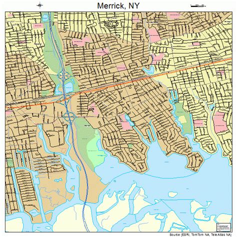 Merrick New York Street Map 3646668