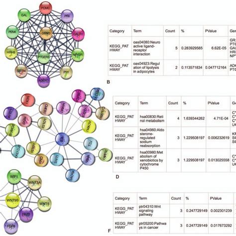 Top 3 Modules From The Degs Iii Iv Protein Protein Interaction Network