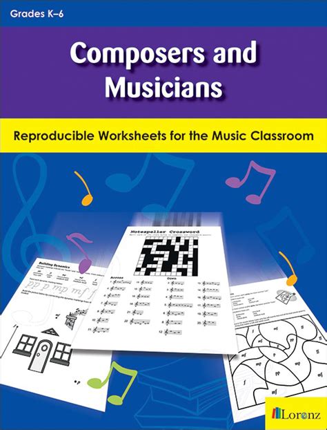 Composers And Musicians Reproducible Worksheets For The Music