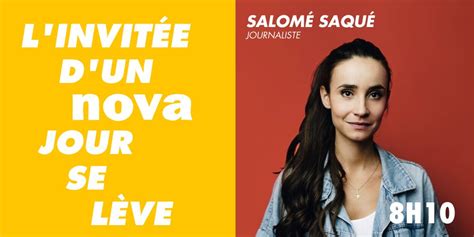 Salomé Saqué on Twitter RT laRadioNova Ce matin salomesaque sera