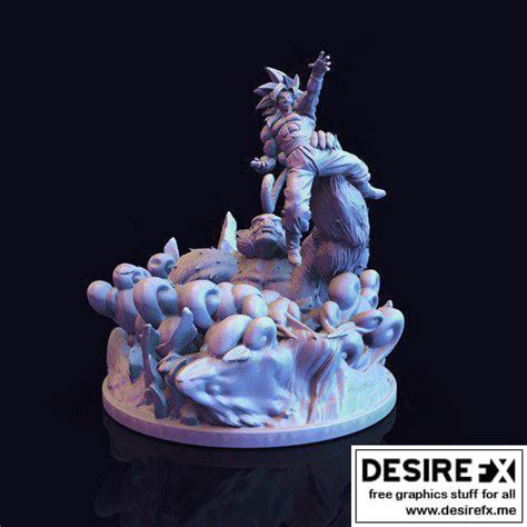 Desire FX 3d Models Goku Dragon Ball 3D Print Diorama STL