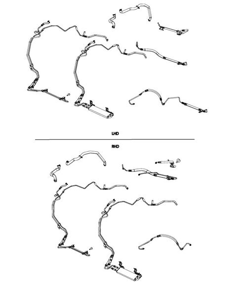 Dodge Journey Hose Power Steering Pressure Front Suspension Parts