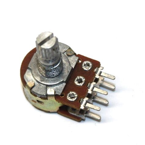 B10K 10K Ohm Single Linear Rotary Taper Potentiometer For Audio Volume