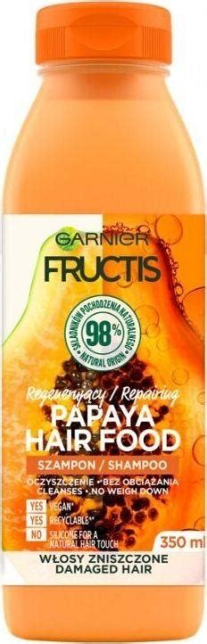 Garnier plaukų šampūnas Fructis Papaya Hair Food 350 ml modelis