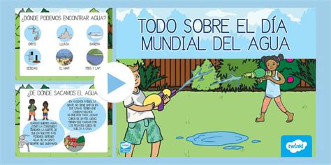 Presentación Todo sobre el día mundial del agua Twinkl