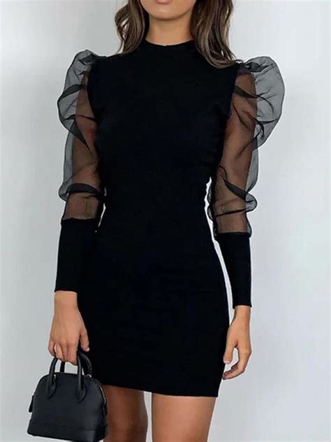 Mesh Ruff Sleeve Knit Dressspring Outfits Summer Outfits Ootd🔥30 Off