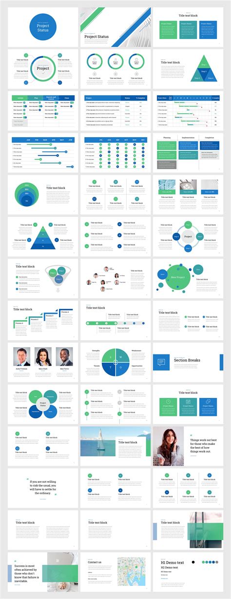 Project Update Template Powerpoint