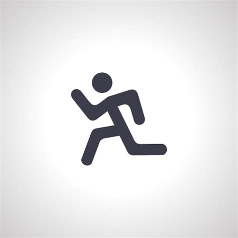 Premium Vector Run Icon Man Fast Run Icon