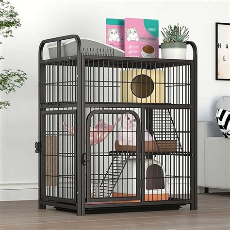 Amzwkt Cage Pour Chat Grand Enclos Pour Chat DIY Parc Pour Chiot Cage