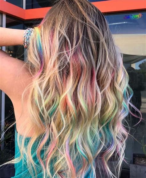 55 Hq Pictures Rainbow Blonde Hair 15 Cool Rainbow Hair Color Ideas