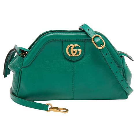 Gucci 1970 Medium Shoulder Bag Green Leather Gold At 1stdibs Gucci 1970 Bag Gucci 1970