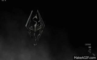 Skyrim Mod: Main Menu Spinning Emblem on Make a GIF