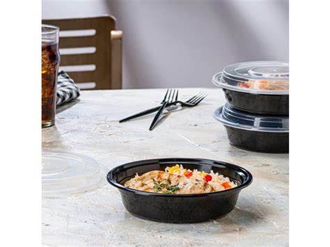 10" Meal Prep Containers W Lids Round