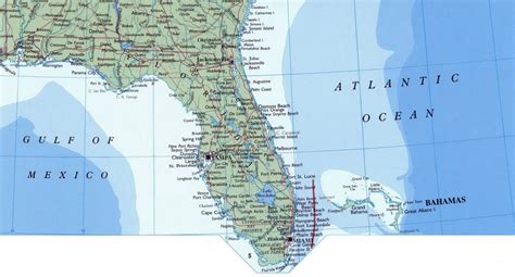 Large map of Florida state with roads, highways and cities | Florida ...