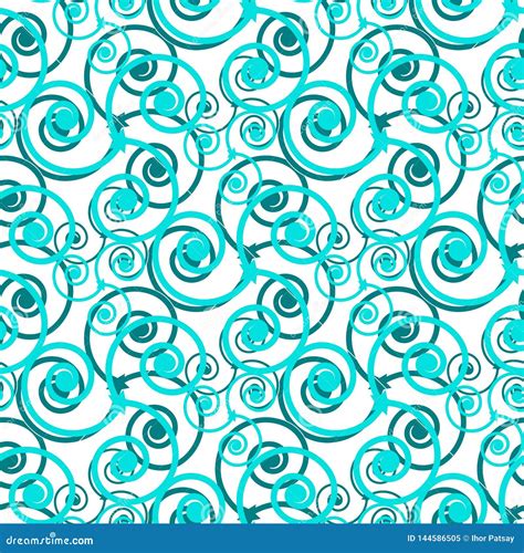 Seamless Swirl Pattern Stock Vector Illustration Of Design 144586505