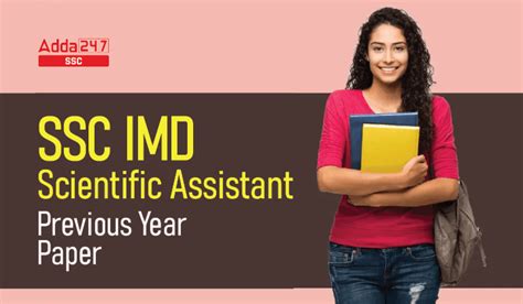 Ssc Imd Scientific Assistant Previous Year Paper With Pdf