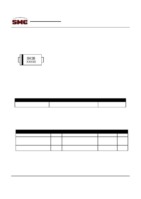 Sk Datasheet Pages Smc Schottky Rectifier