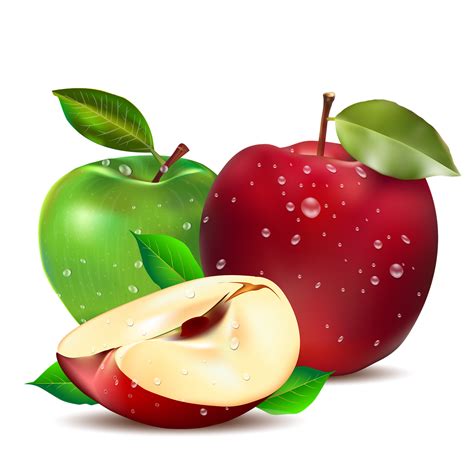 Red Green Apple Transparent Png