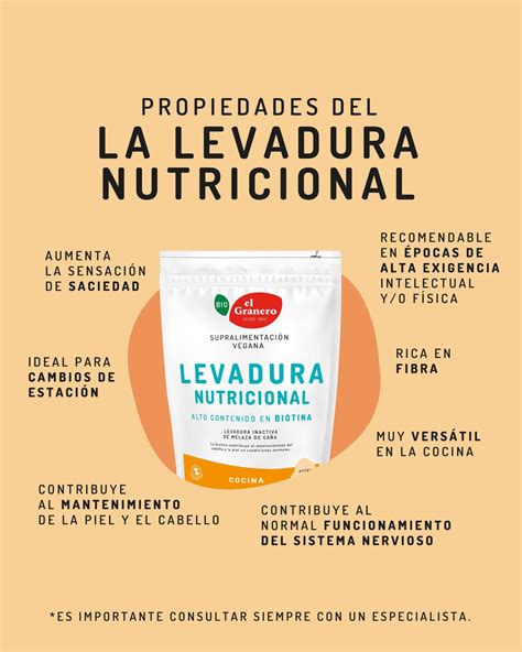 Levadura Nutricional Propiedades Y Recetas Xianna