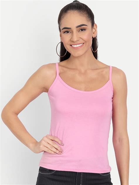 Buy Blazon Women Solid Pure Super Combed Cotton Non Padded Camisoles Camisoles For Women