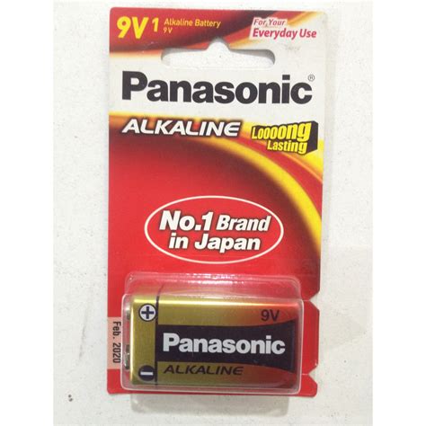 ถ่าน 9v แบตเตอรี่ Panasonic Alkaline 9v ถ่านอัลคาไลน์ Battery Shopee Thailand