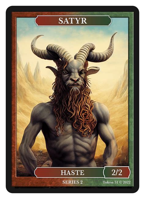 Satyr Token Series 2 Of Givememana S Tokens Magic The Gathering Limited