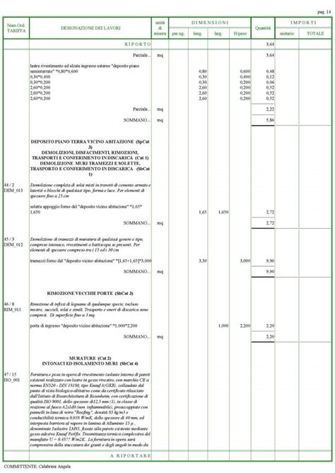 Fac Simile Preventivo Lavori Di Ristrutturazione E Verbale Of Fac