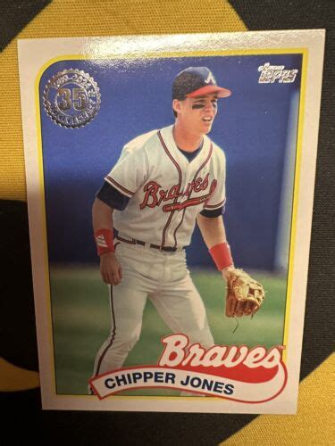 2024 Topps Series 1 1989 35th Anniversary 89B 76 Chipper Jones Atlanta