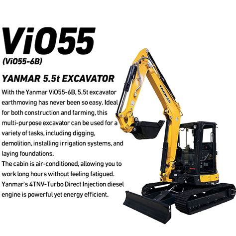 Vio55 6b｜excavators｜compact Equipment｜yanmar Thailand