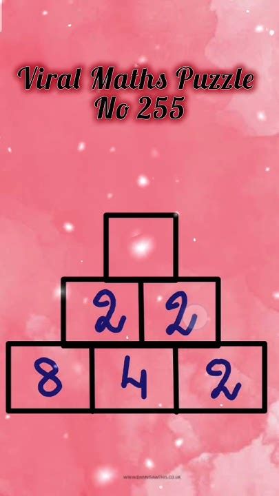 Viral Maths Puzzle No 255 Youtube