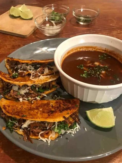 Birria Quesa Tacos with Consomé Recipe Itaira Eats