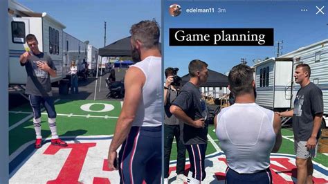 Whats Cooking Gronk Tom Brady And Julian Edelman Spotted Wearing