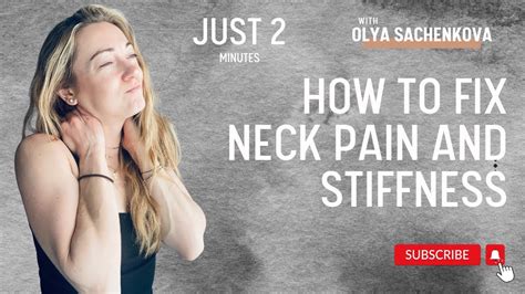 HOW To Fix NECK PAIN And STIFFNESS In Just 2 Minutes YouTube