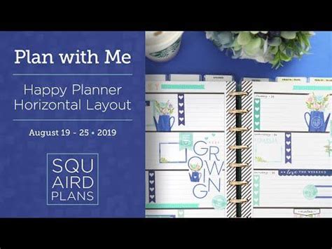 Keep Growing Spread Plan With Me Happy Planner Horizontal