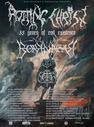 Rotting Christ Announces Fall European Co Headlining Tour With